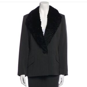 GIANNI VERSACE- structured grey blazer size 38